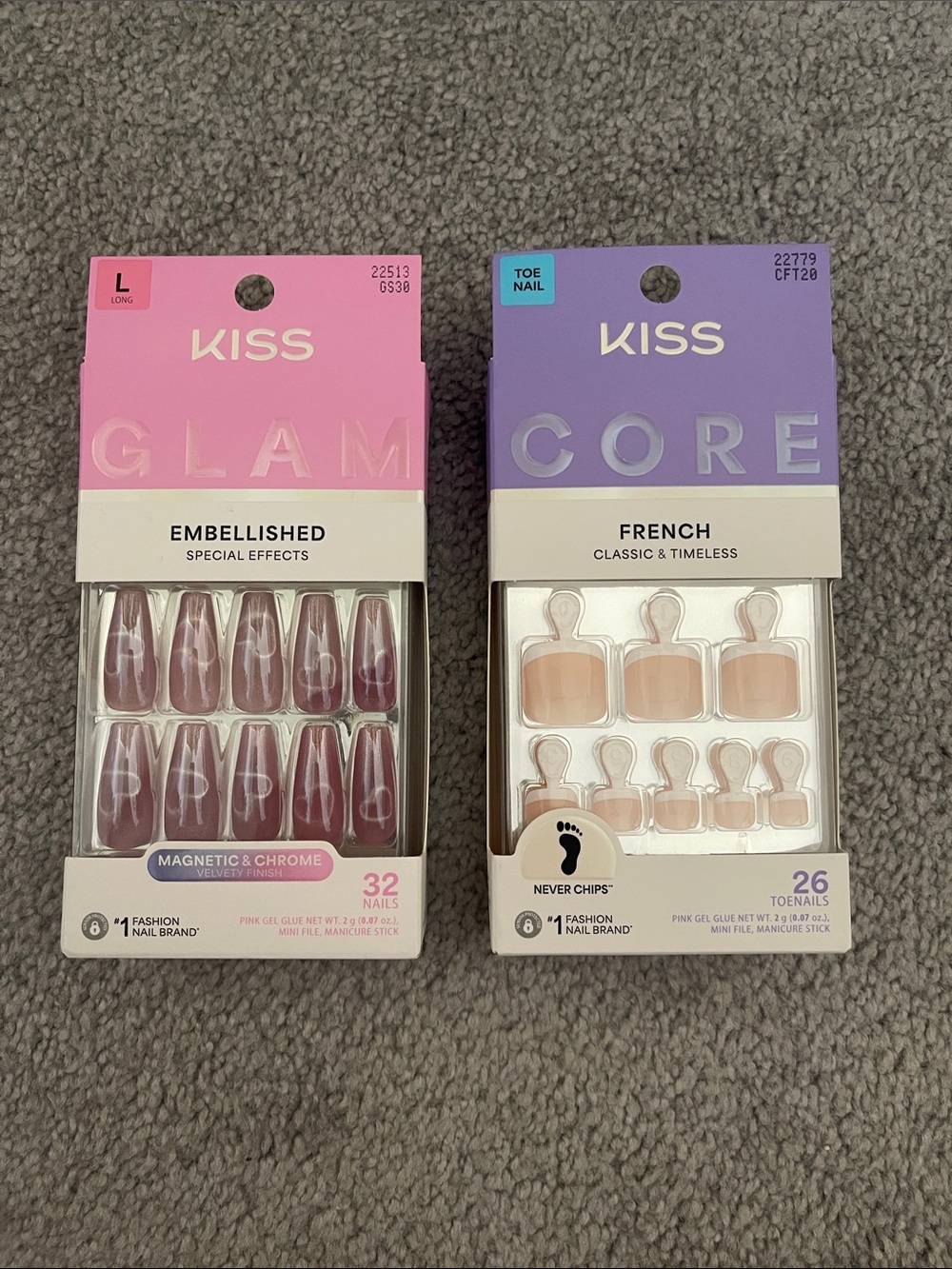 Kiss 2 sets of press on nails - NEW